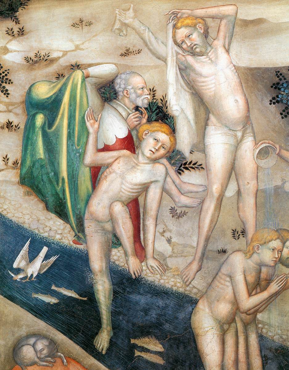 Baptism of the Neophytes (detail)