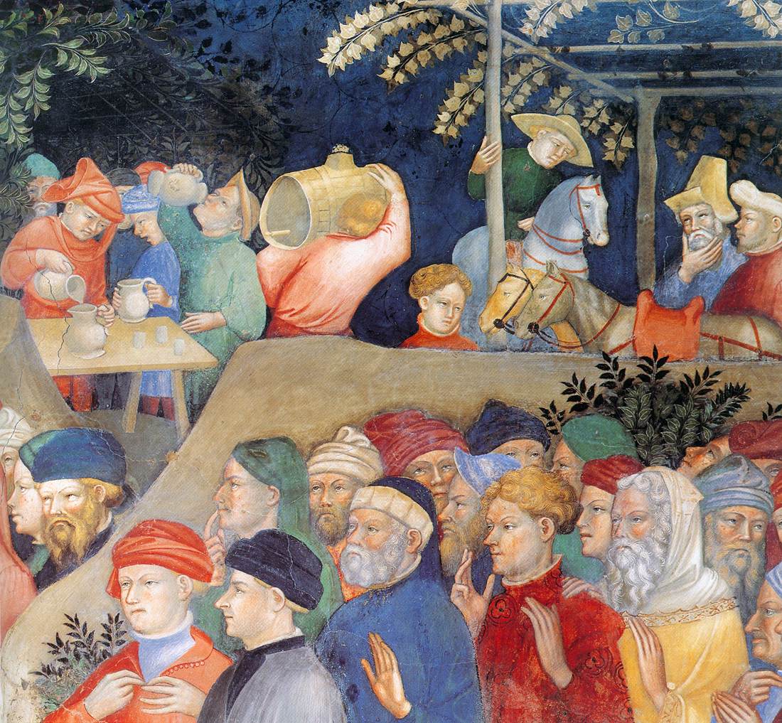 Baptism of the Neophytes (detail)