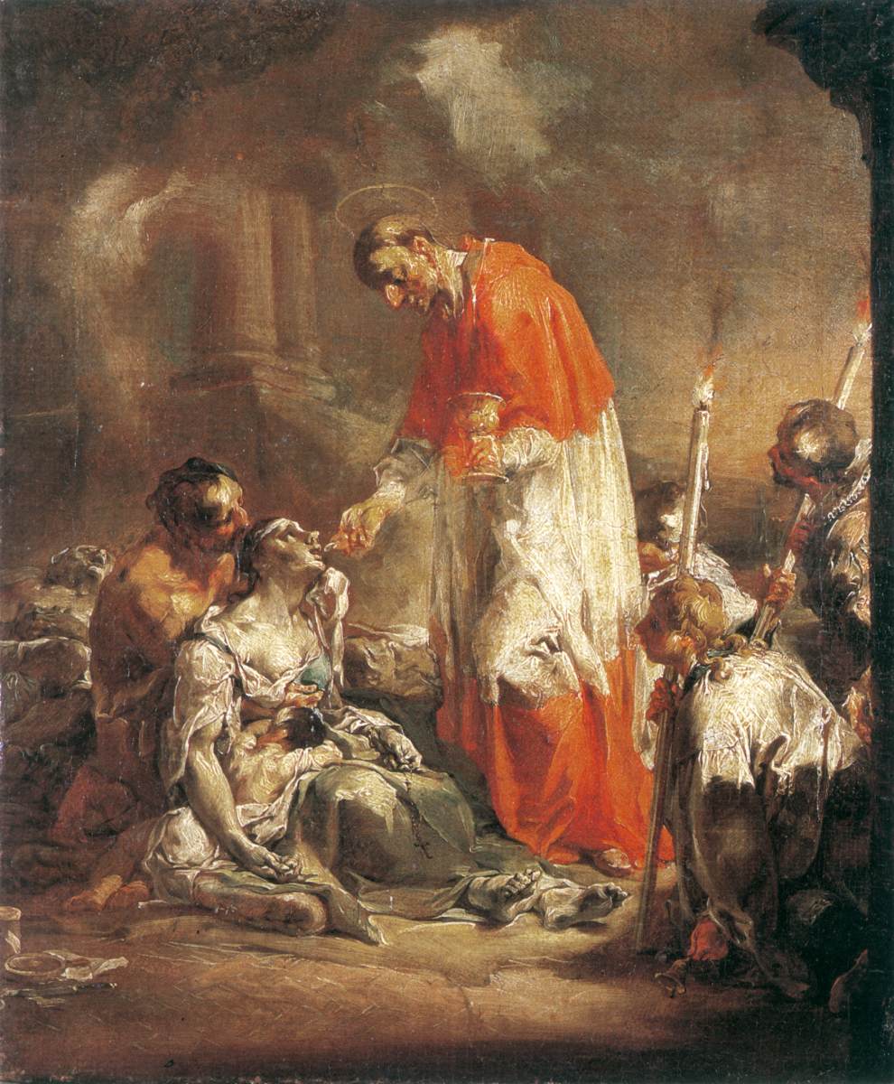 St Charles Borromeo Administers the Sacrament to the Plague-Infected