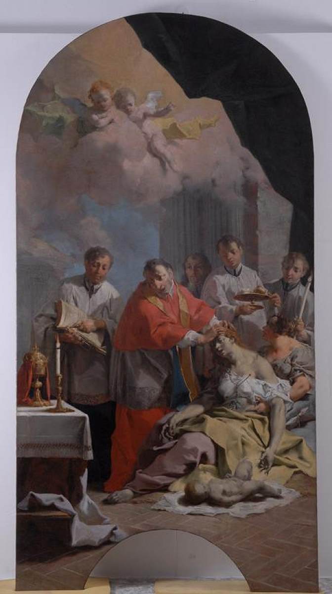 St Charles Borromeo Conforms the Plague-Infected