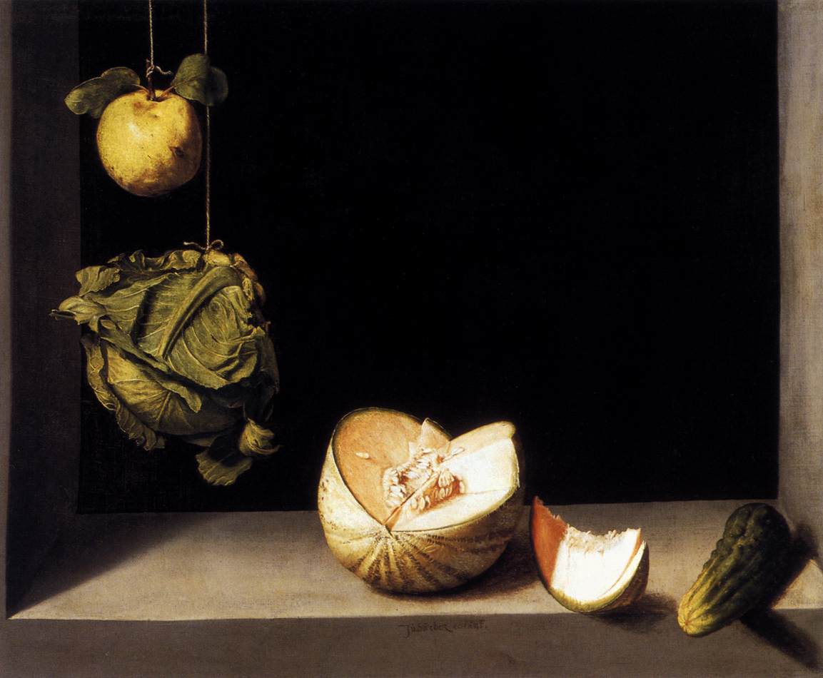 Still-life with Quince, Cabbage, Melon and Cucumber