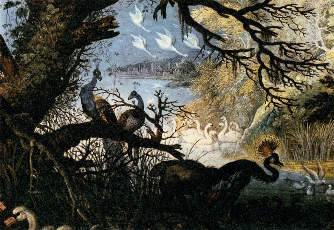 Landscape with Birds (detail)