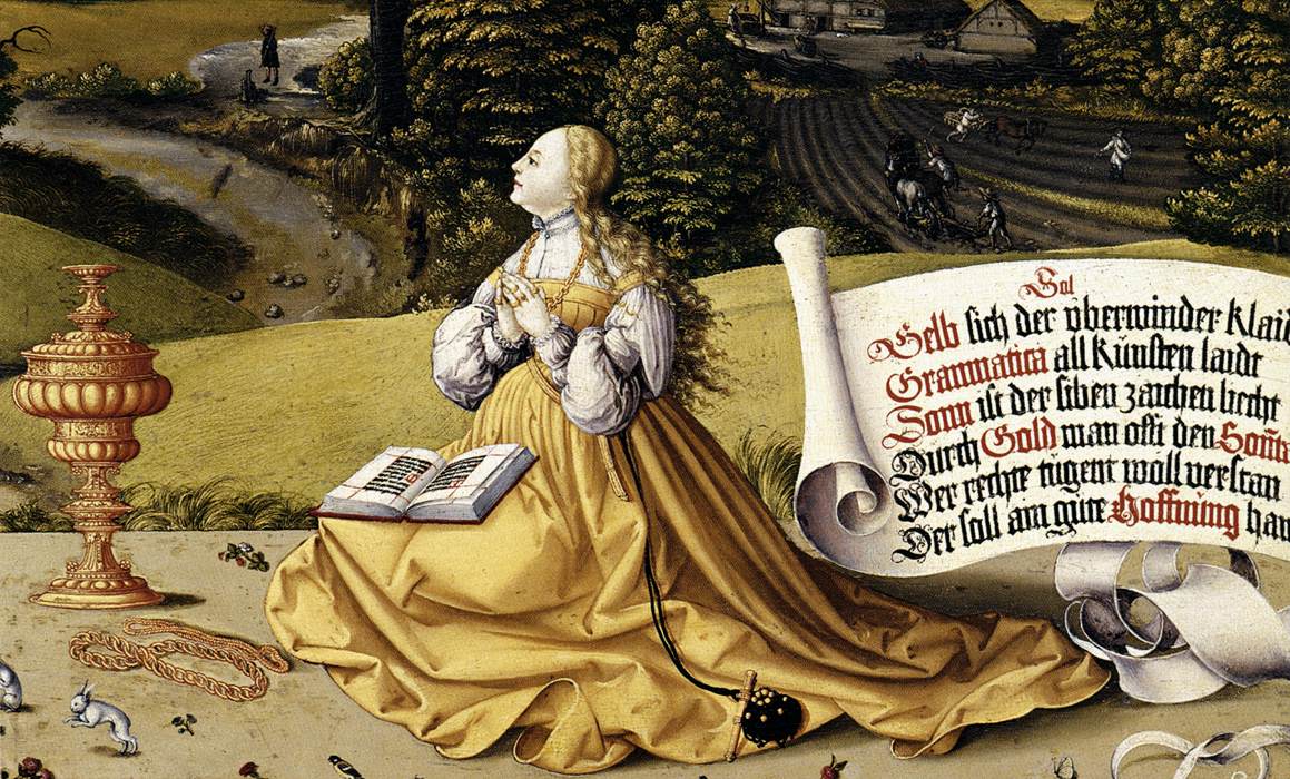 Painted tabletop for Erasmus Stedelin (detail)