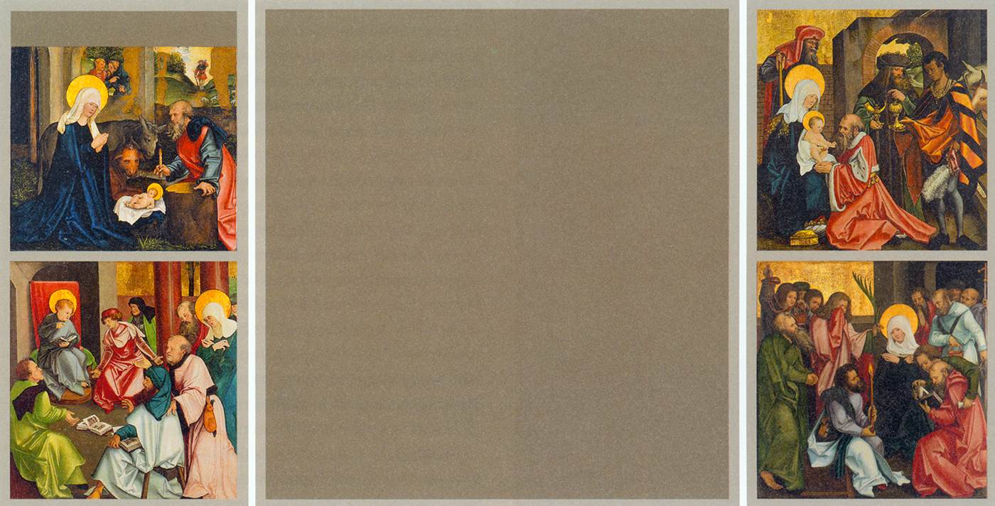 Reconstruction of an altarpiece (interior)