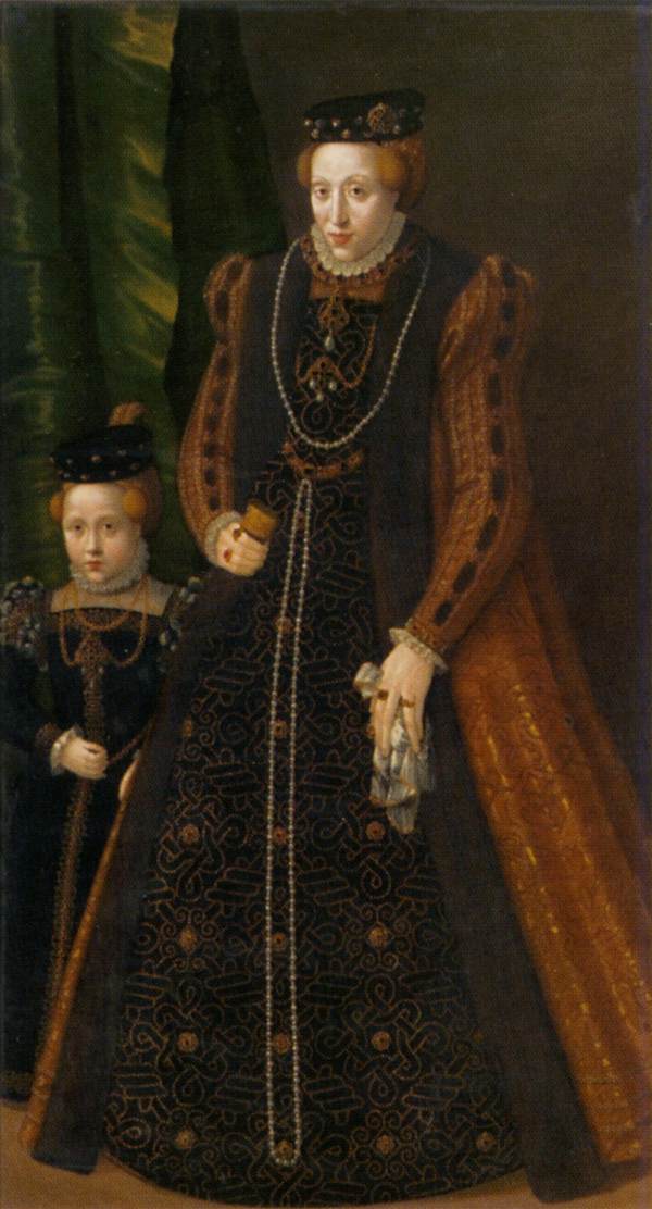 Archduchess Maria with Her Elder Daughter Maria Eleonore