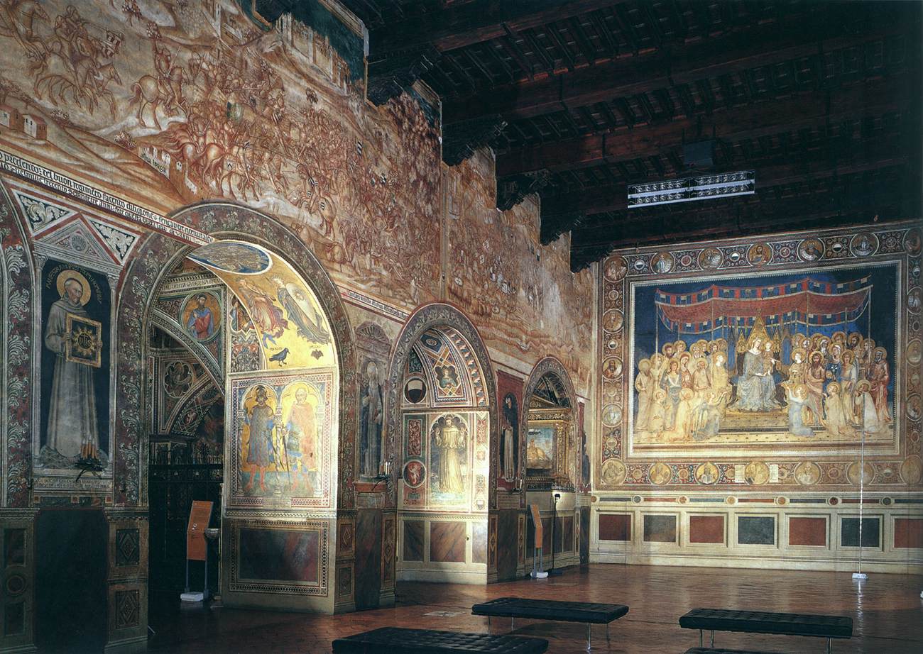 View of the Sala del Mappamondo (east wall)