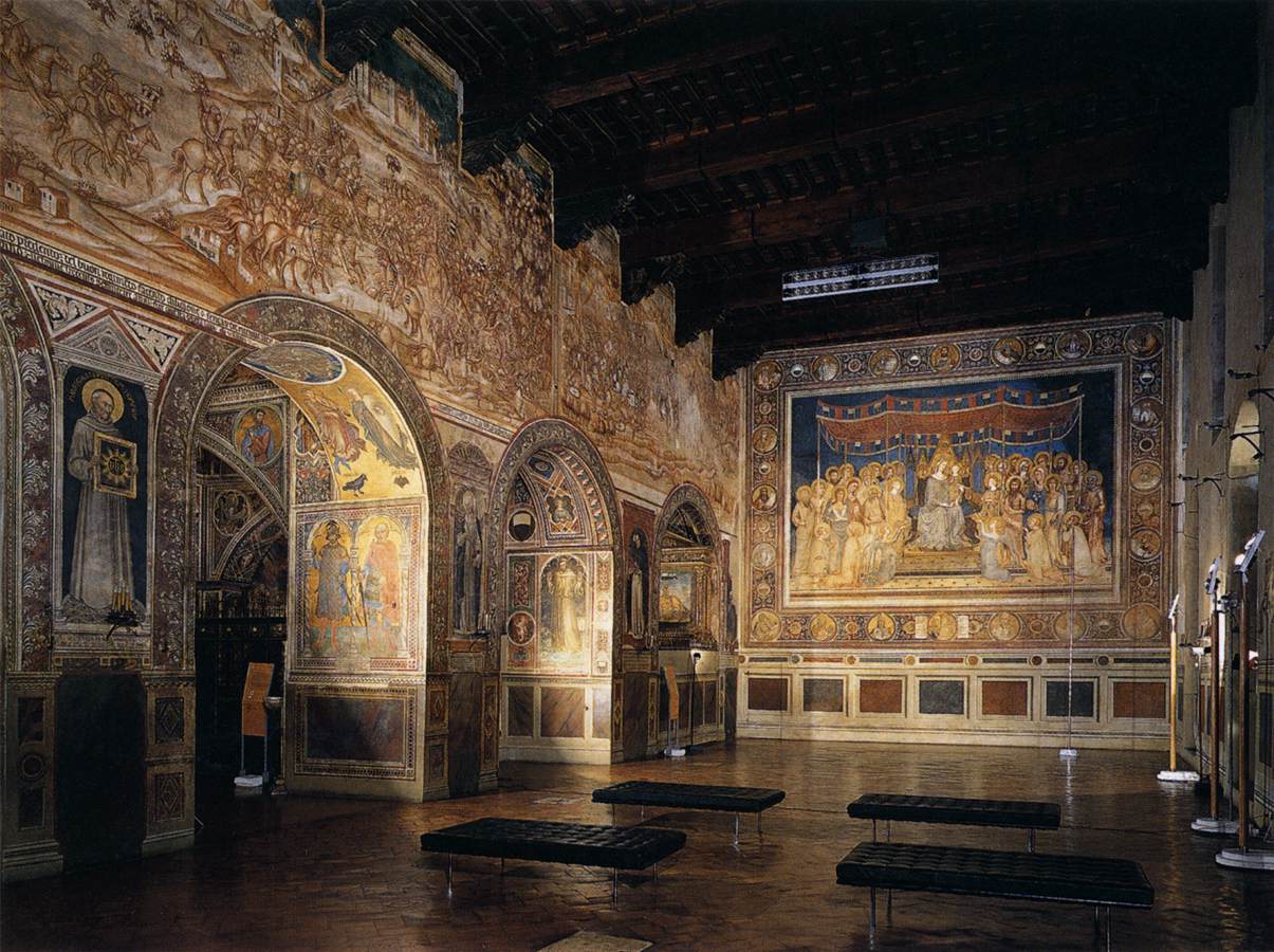 View of the Sala del Mappamondo (east wall)