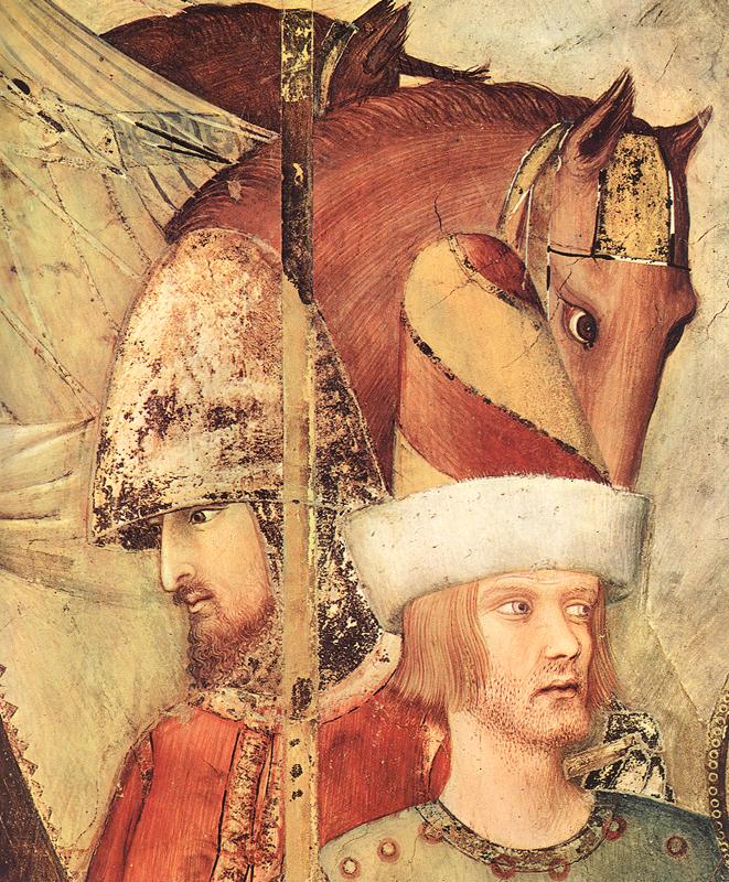 Saint Martin Renounces his Weapons (detail)