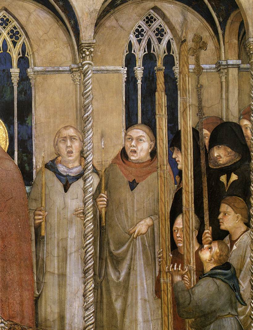 Burial of St Martin (detail)