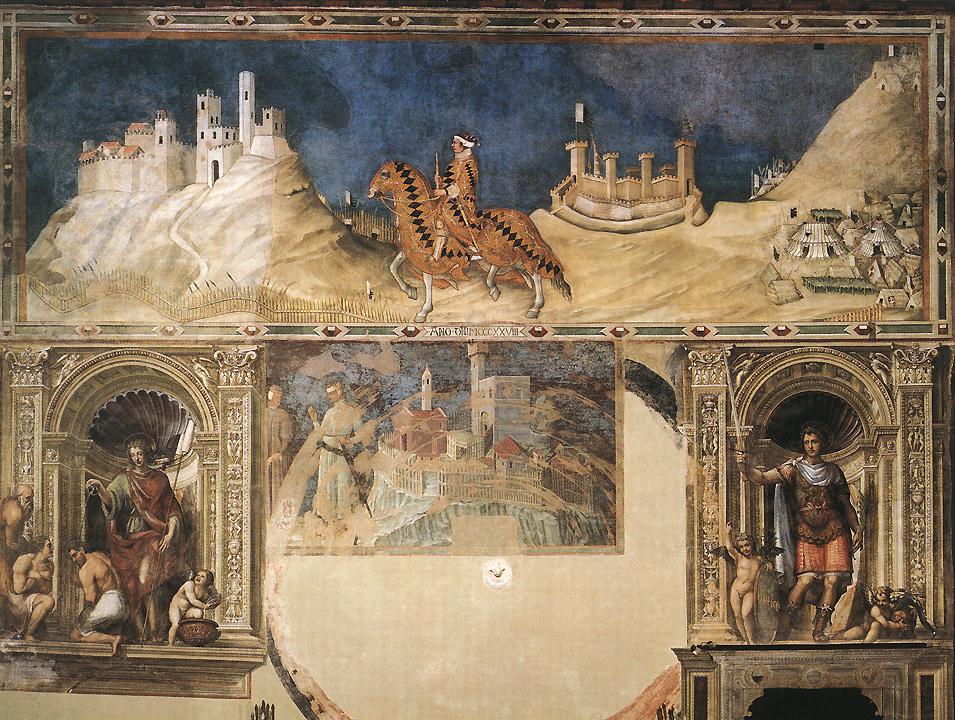 Equestrian Portrait of Guidoriccio da Fogliano (west wall)
