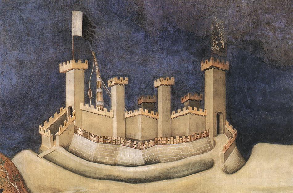 Equestrian Portrait of Guidoriccio da Fogliano (detail)