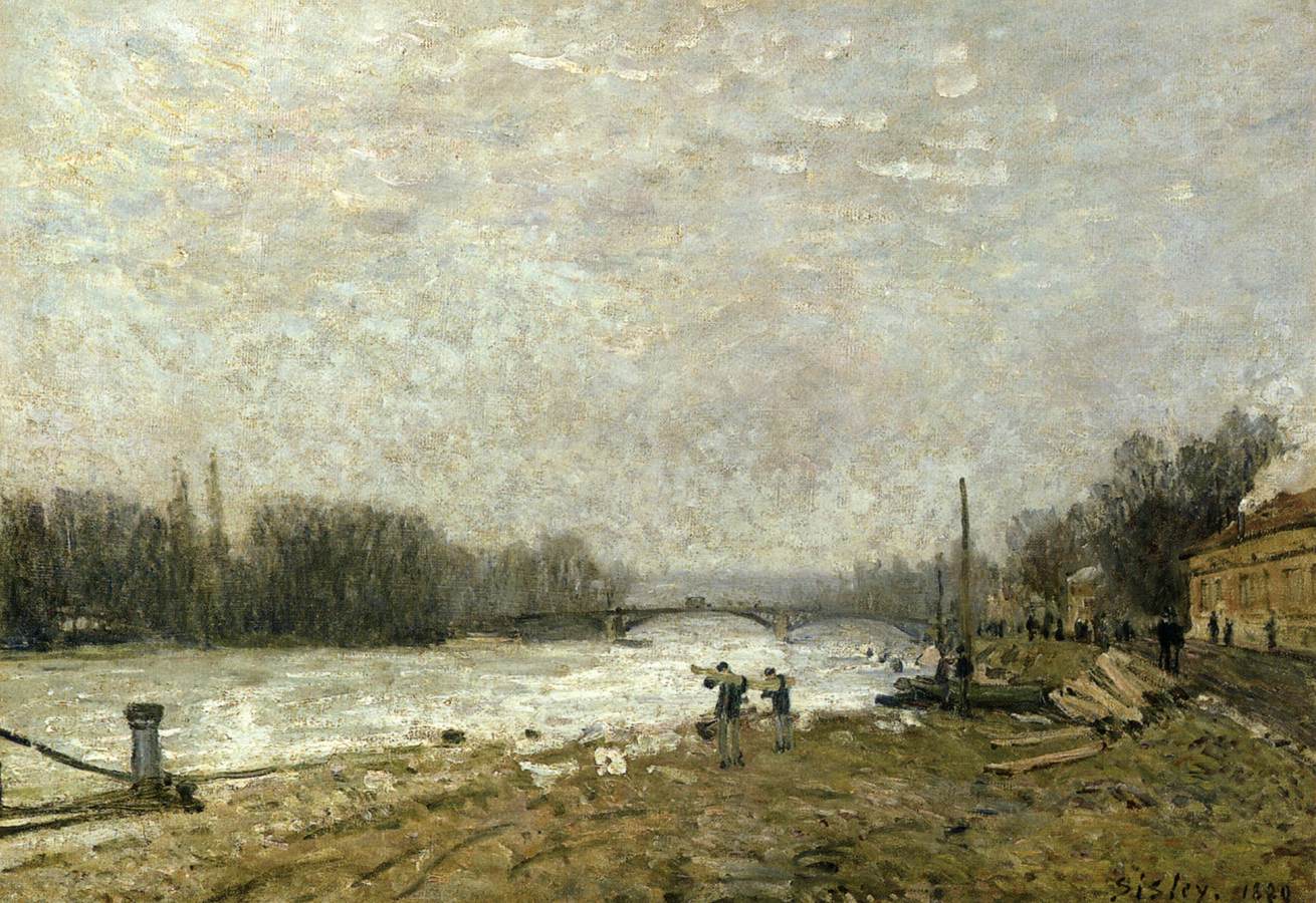 After the Debacle, the Seine at Pont de Suresnes