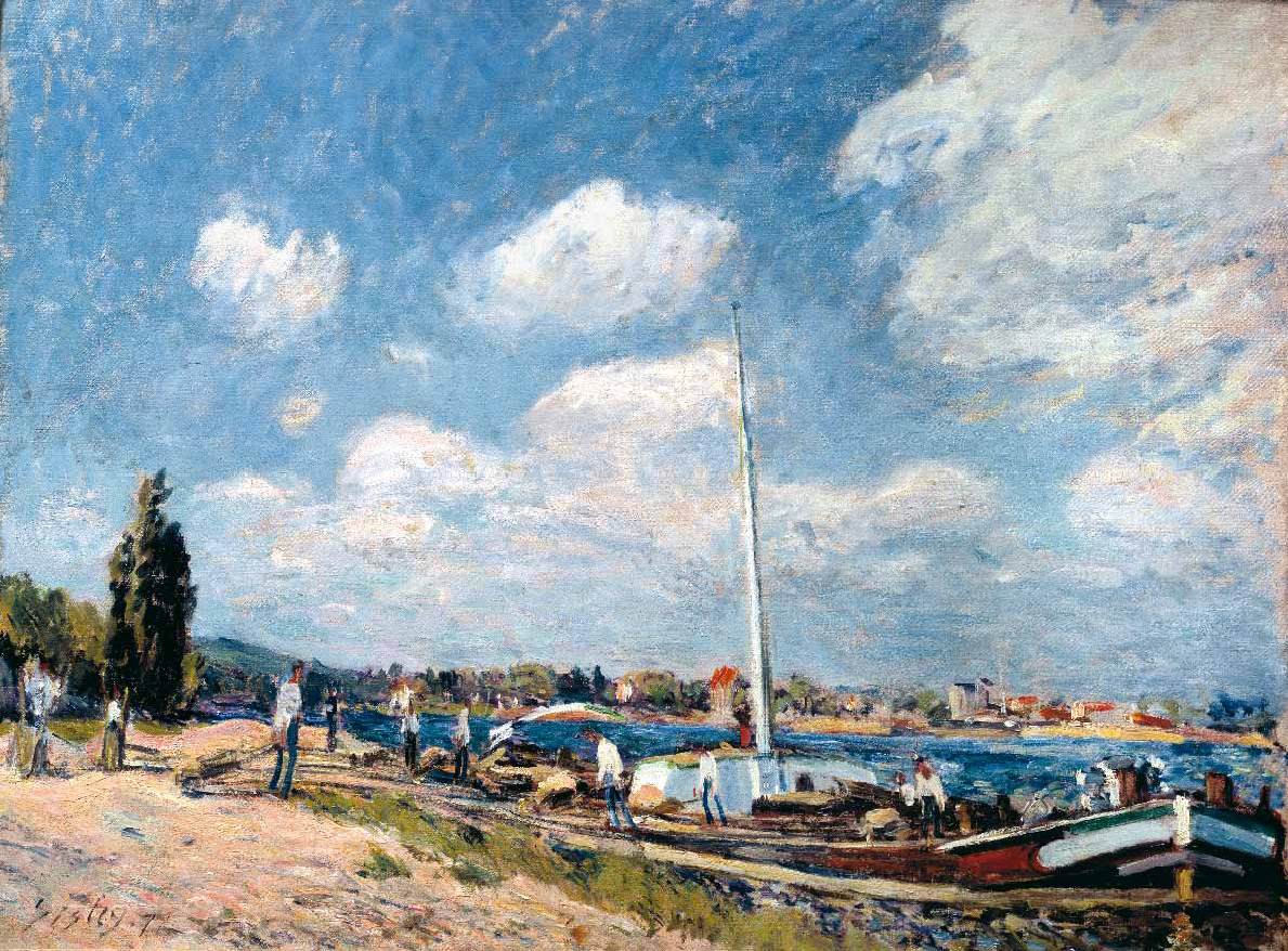 Unloading the Barges at Billancourt