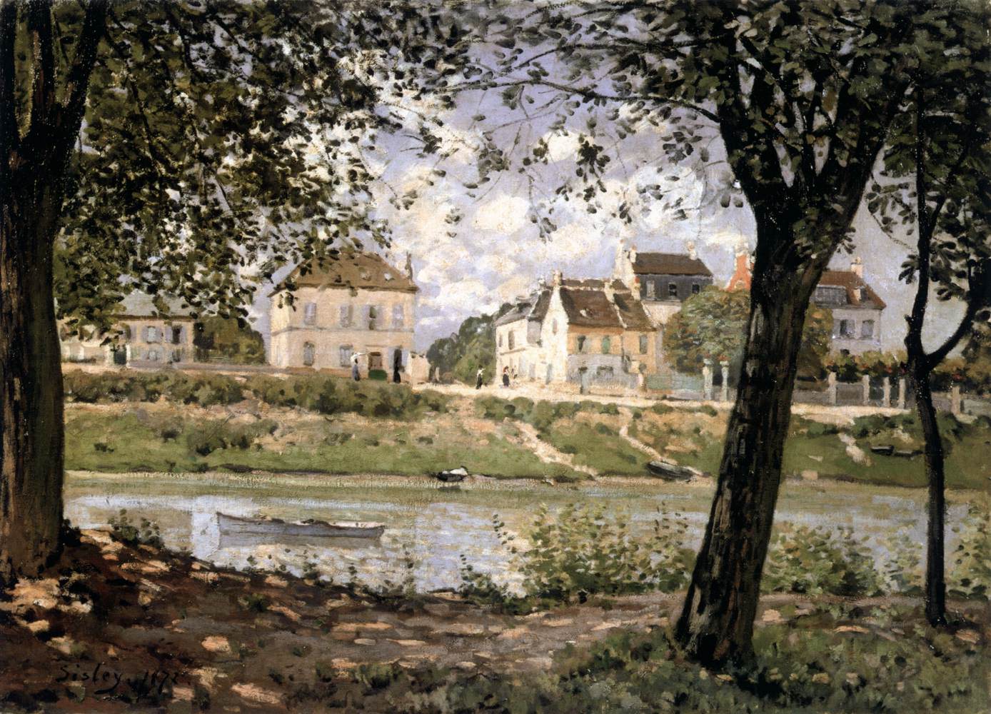View of Villeneuve-la-Garenne on the Seine