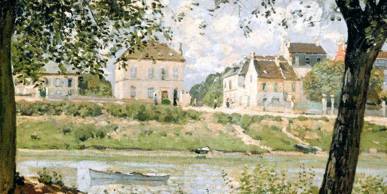 View of Villeneuve-la-Garenne on the Seine (detail)