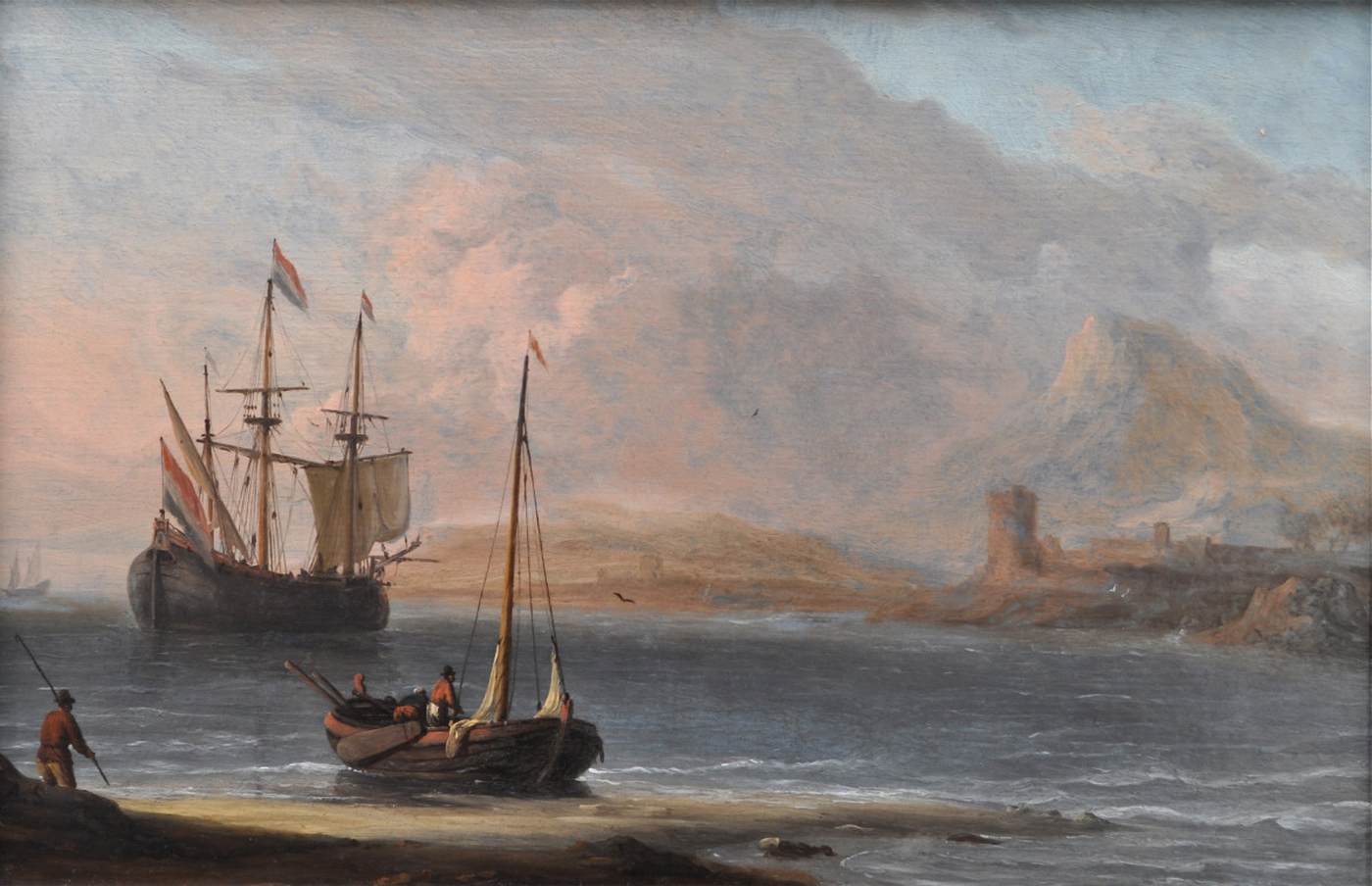 Ships on a Mediterranean Coast