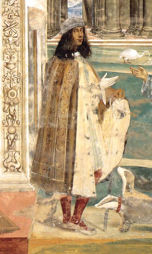 Life of St Benedict, Scene 3: Benedict Repairs a Broken Colander through Prayer (detail)