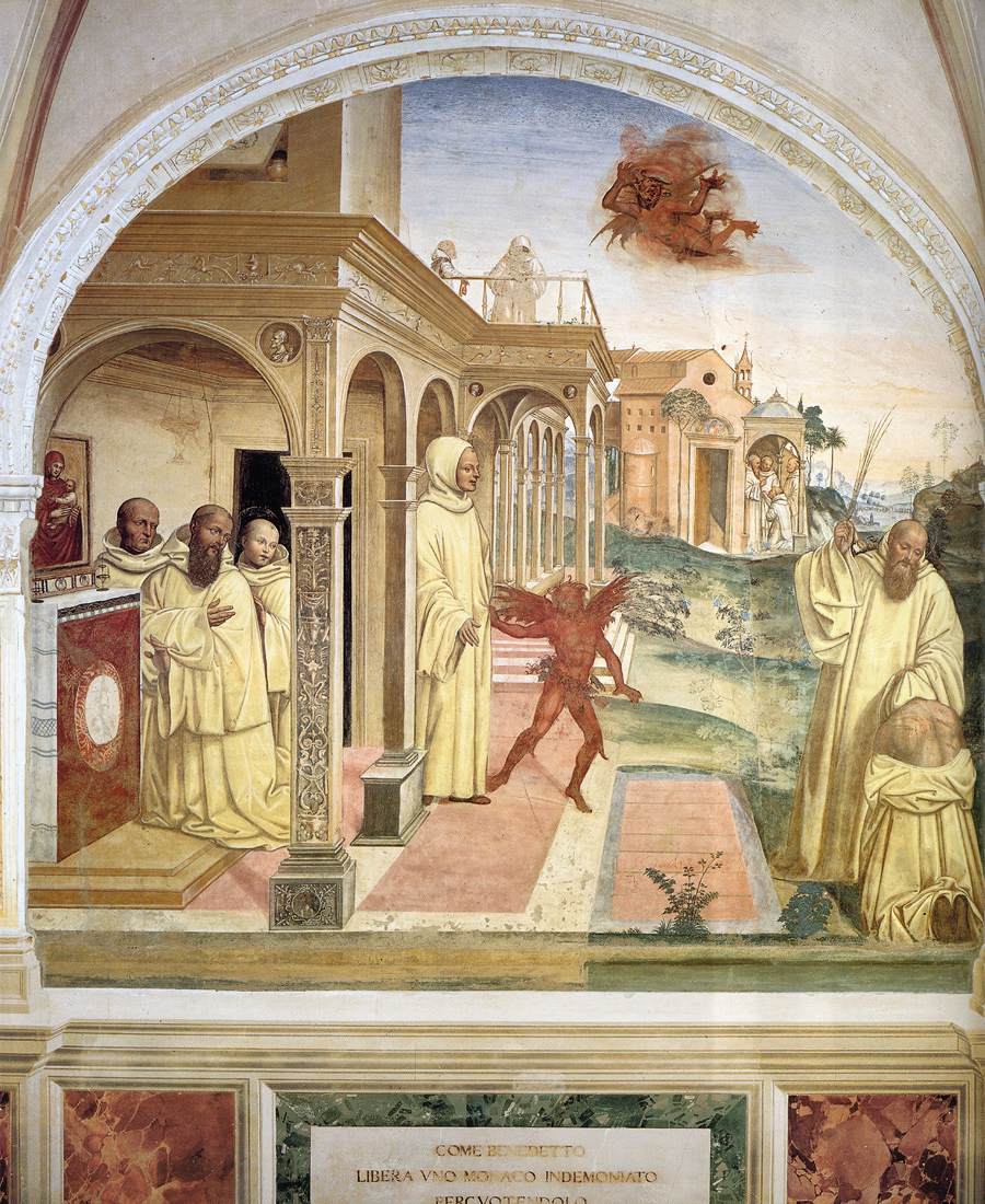 Life of St Benedict, Scene 13: Benedict Frees a Monk