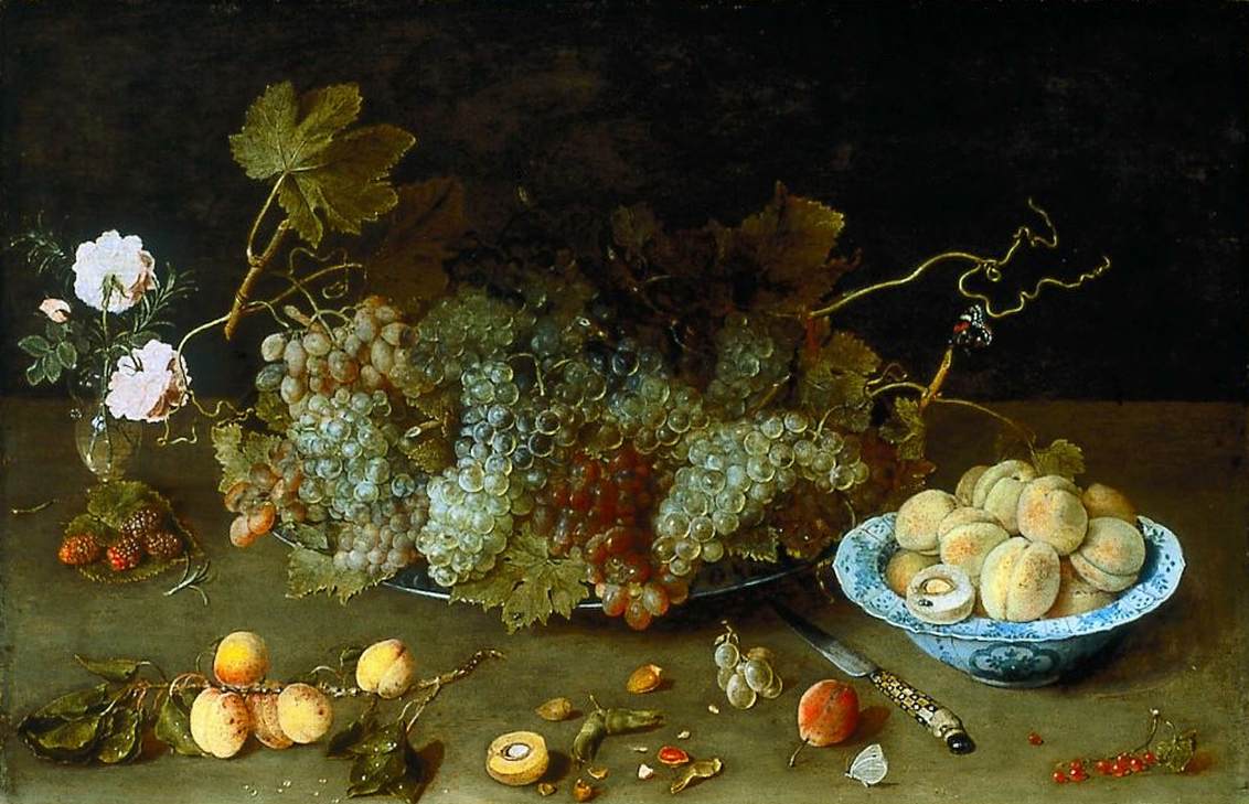 Still-Life with Grapes on a Platter