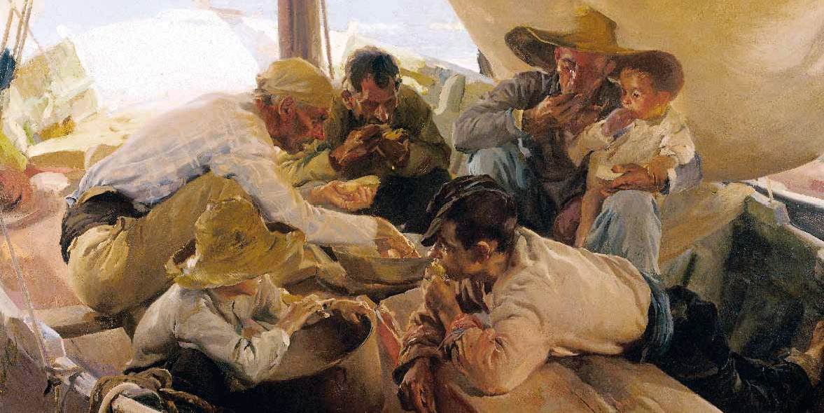 Eating on the Boat (detail)