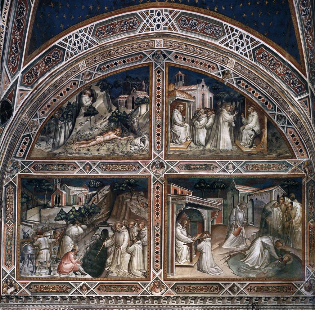 Scenes on the north wall