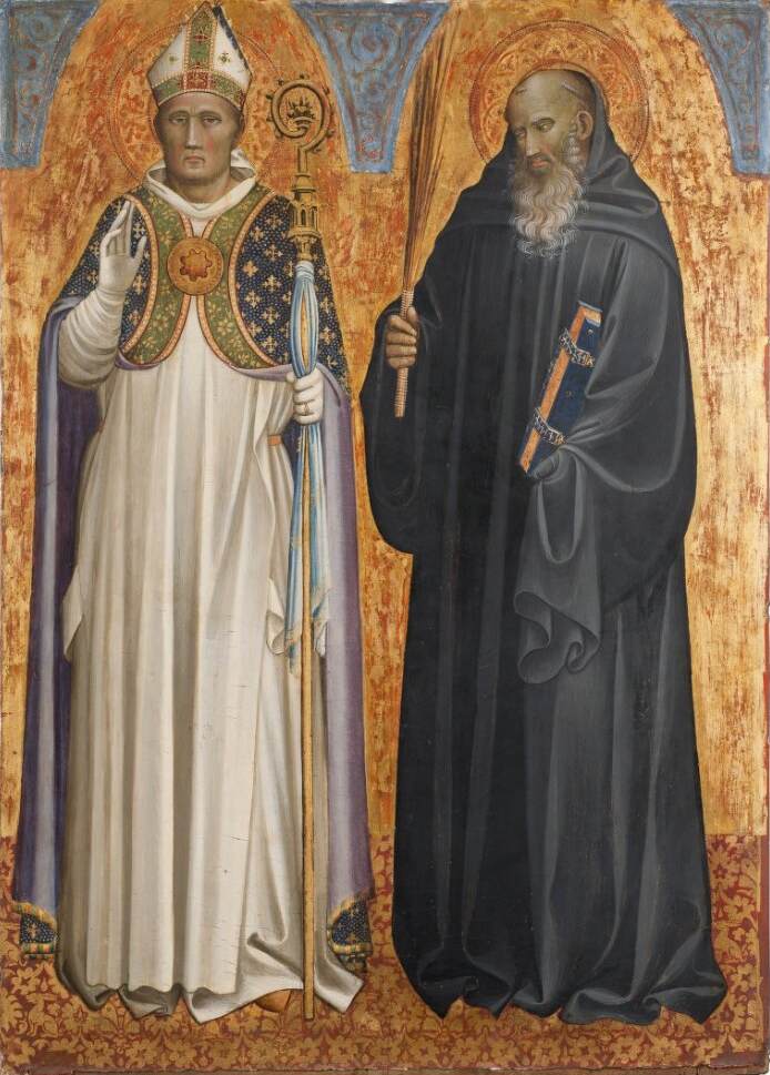 St Hugh of Lincoln and St Benedict of Nursia