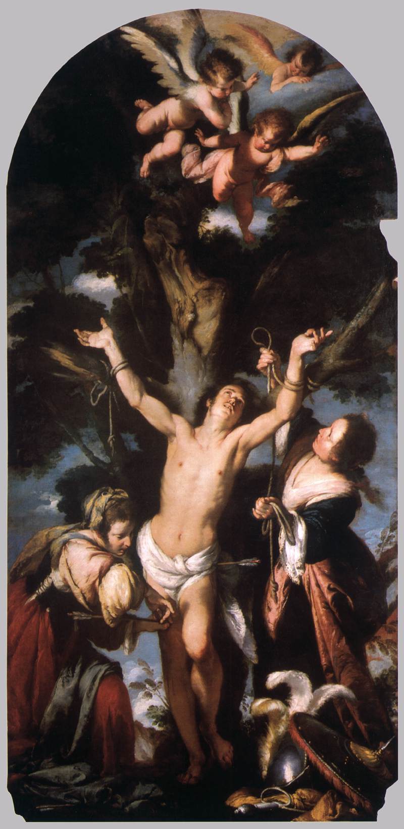 St Sebastian Cared for by the Pious Women
