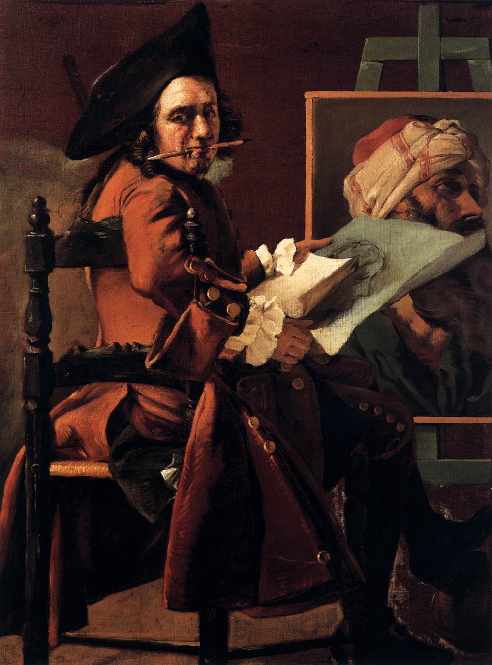 Self-Portrait before the Easel