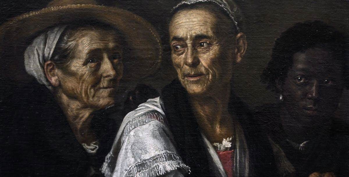 Two Old Women and a Servant (detail)