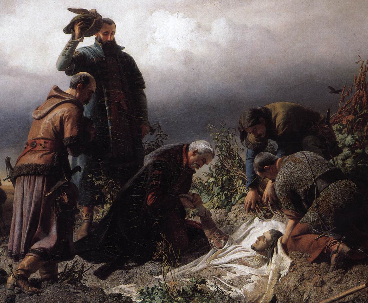 Discovery of the Body of King Louis the Second (detail)