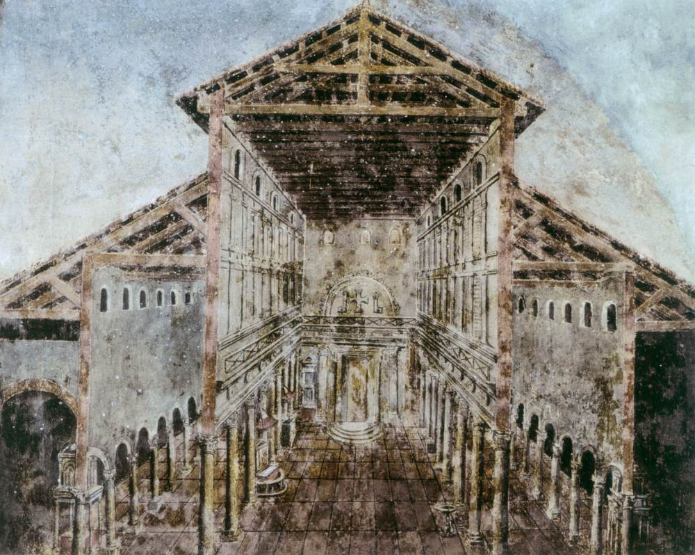 Reconstruction of the interior of Old St Peter's