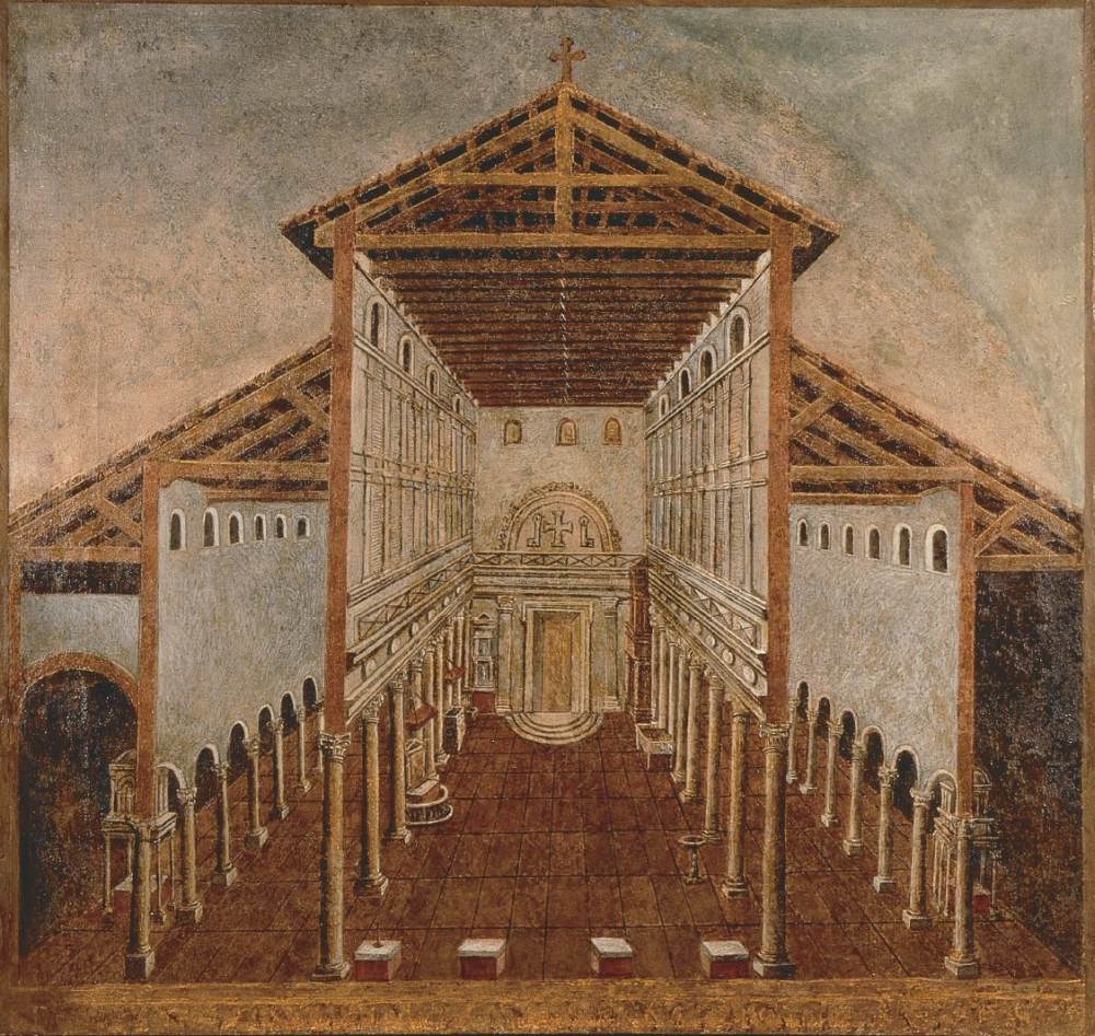 Reconstruction of the interior of Old St Peter's
