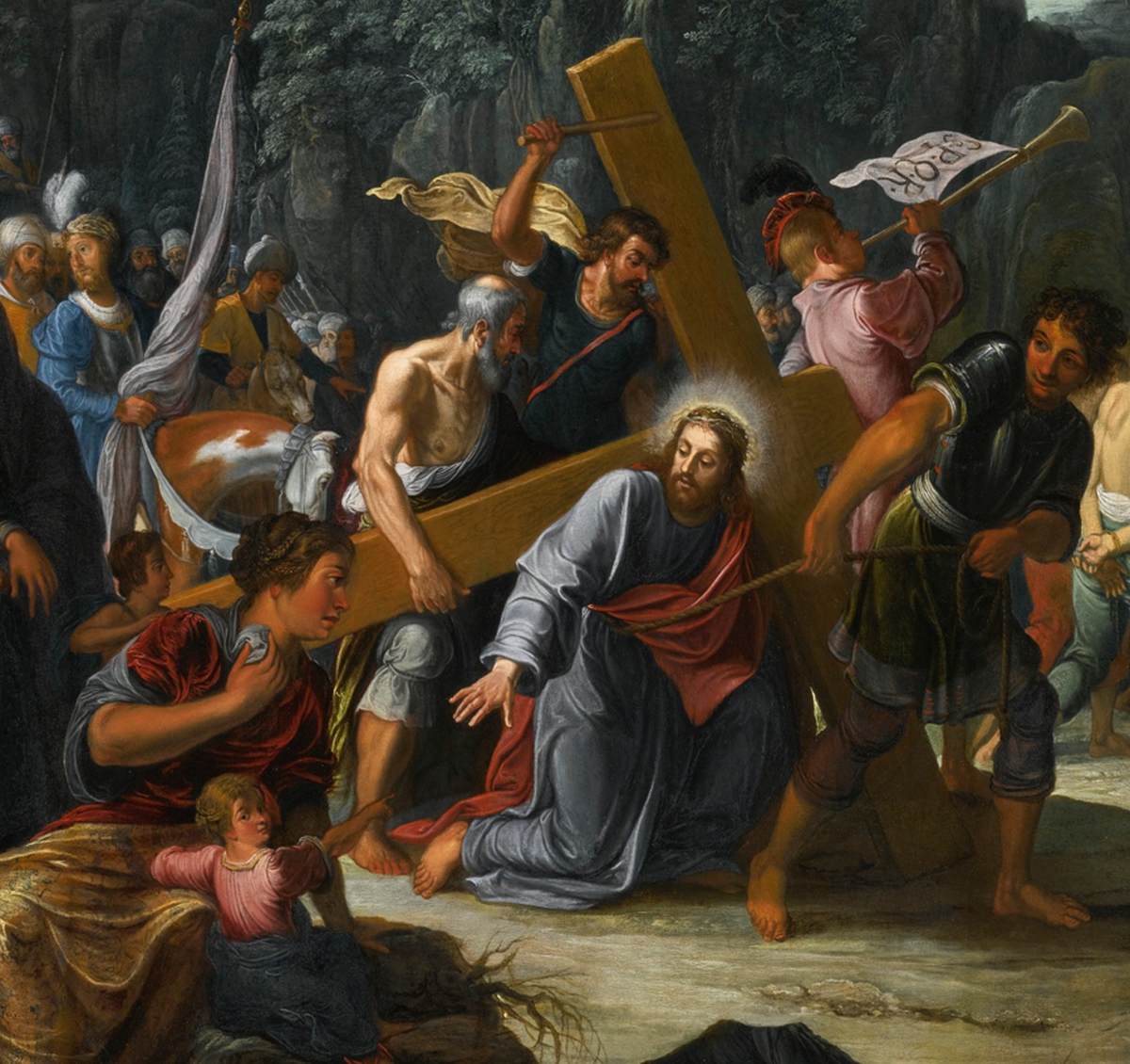 Christ on the Road to Calvary (detail)