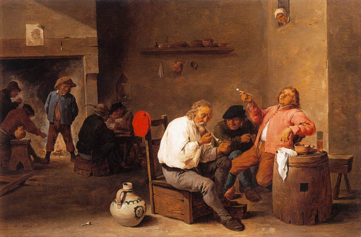 Smoking Peasants at an Inn