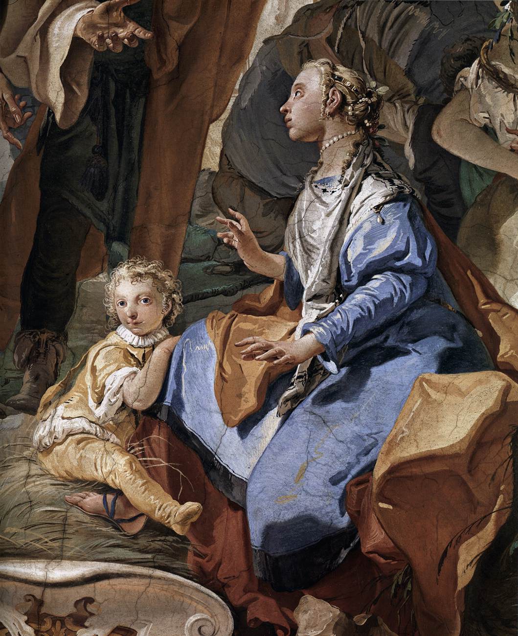 Rachel Hiding the Idols from Her Father Laban (detail)