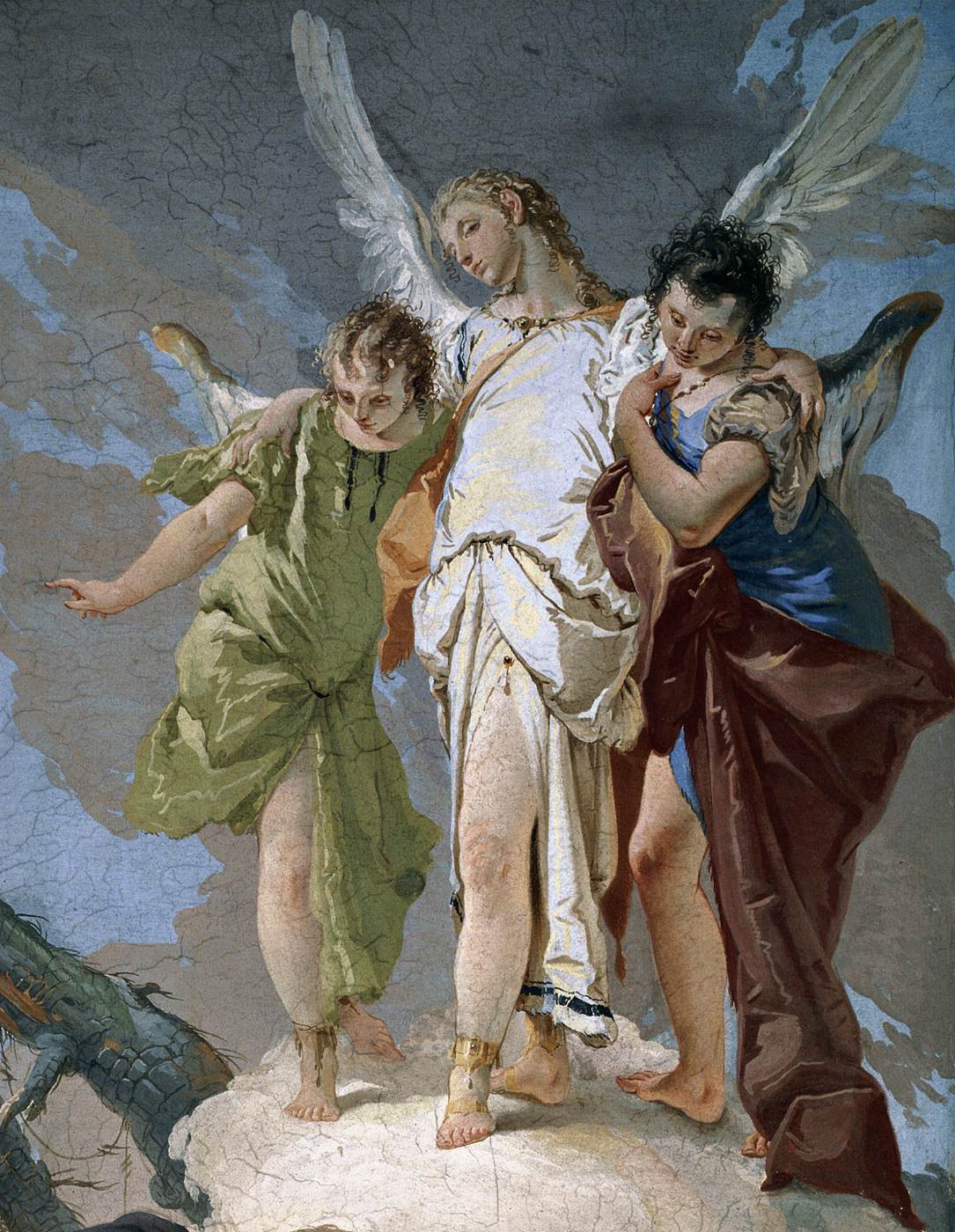 The Three Angels Appearing to Abraham (detail)