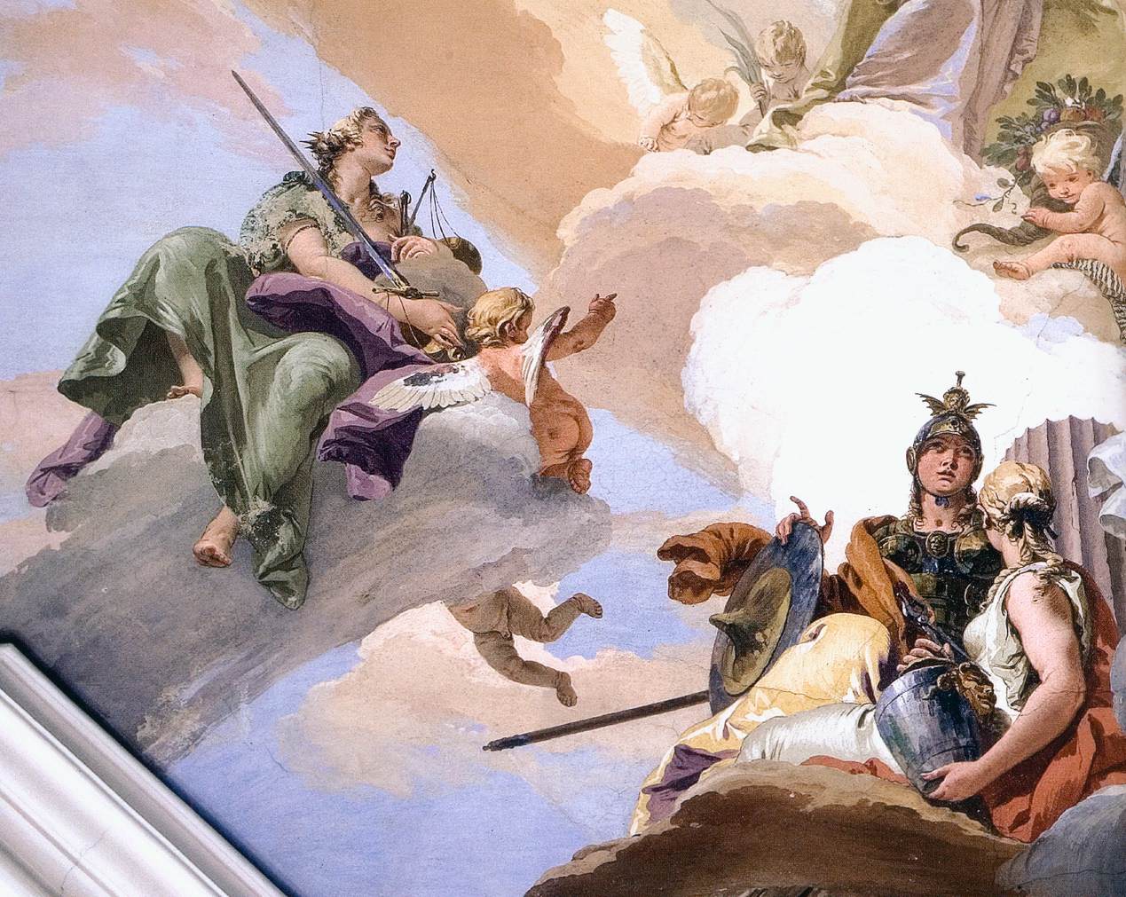 Glory among the Cardinal Virtues (detail)