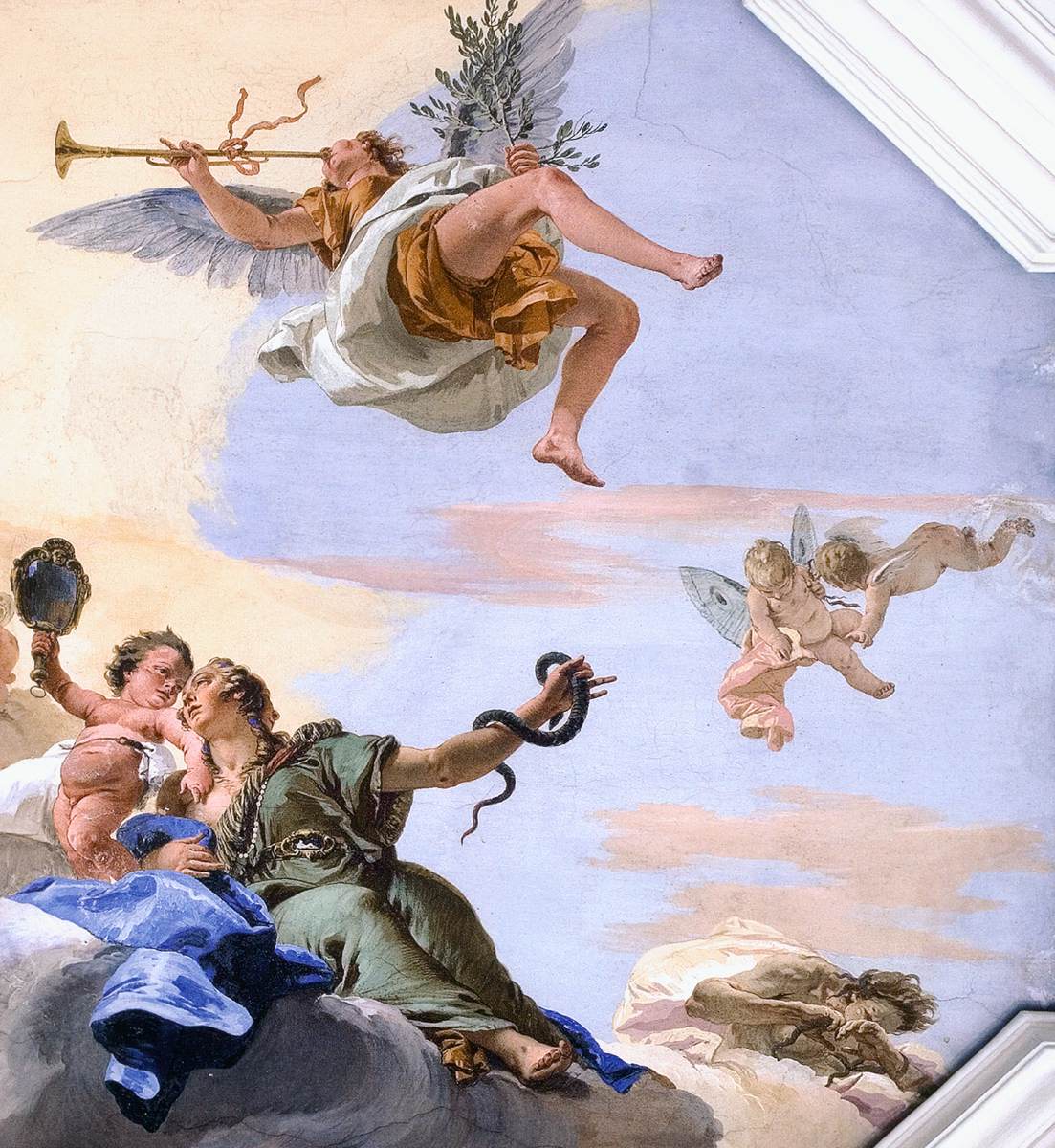 Glory among the Cardinal Virtues (detail)