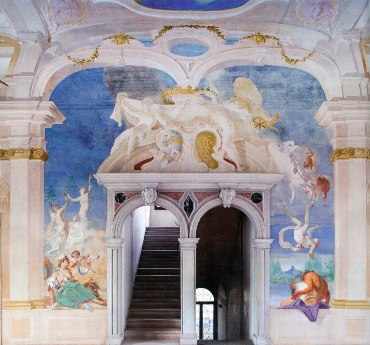 View of the entrance wall