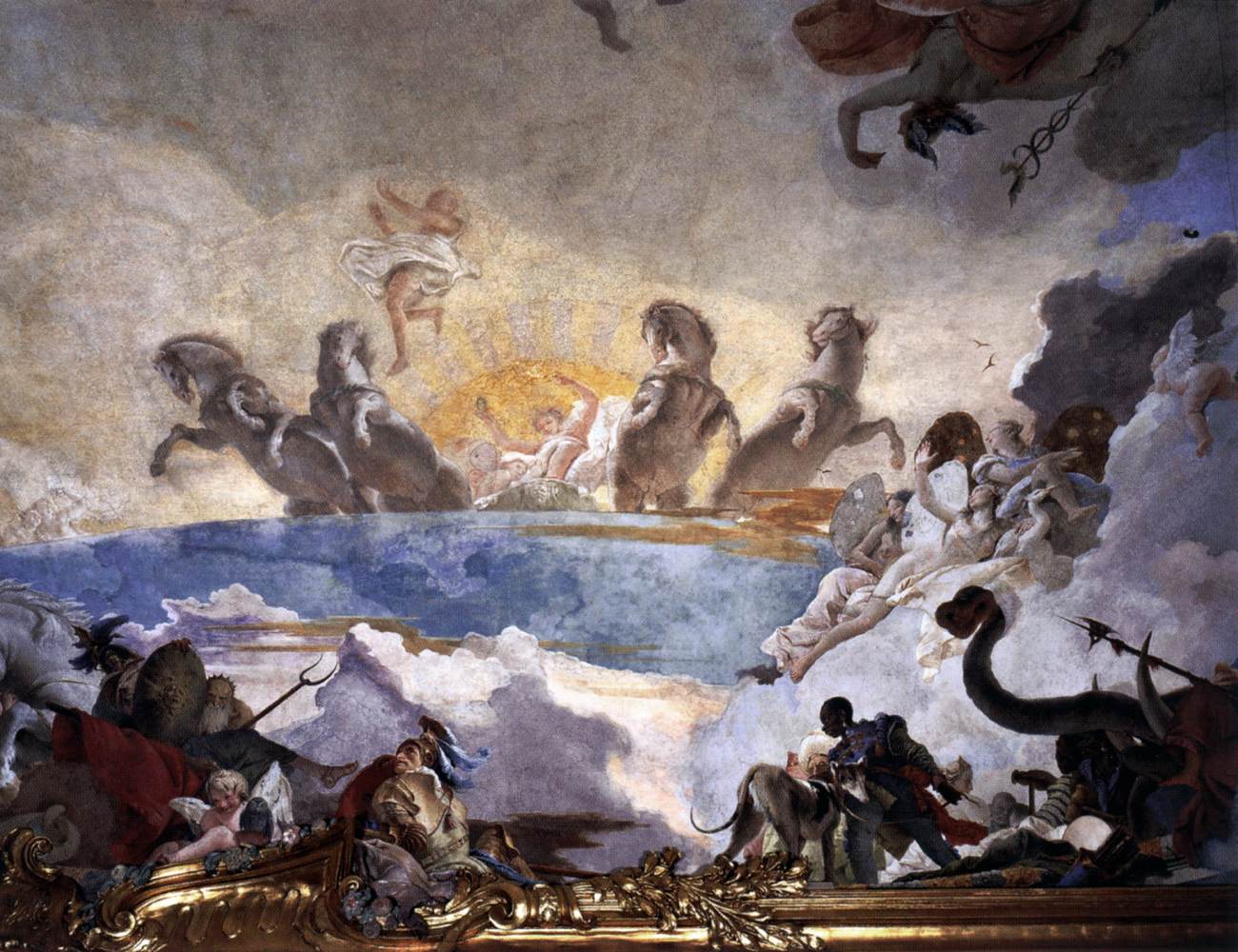 Ceiling painting (detail)