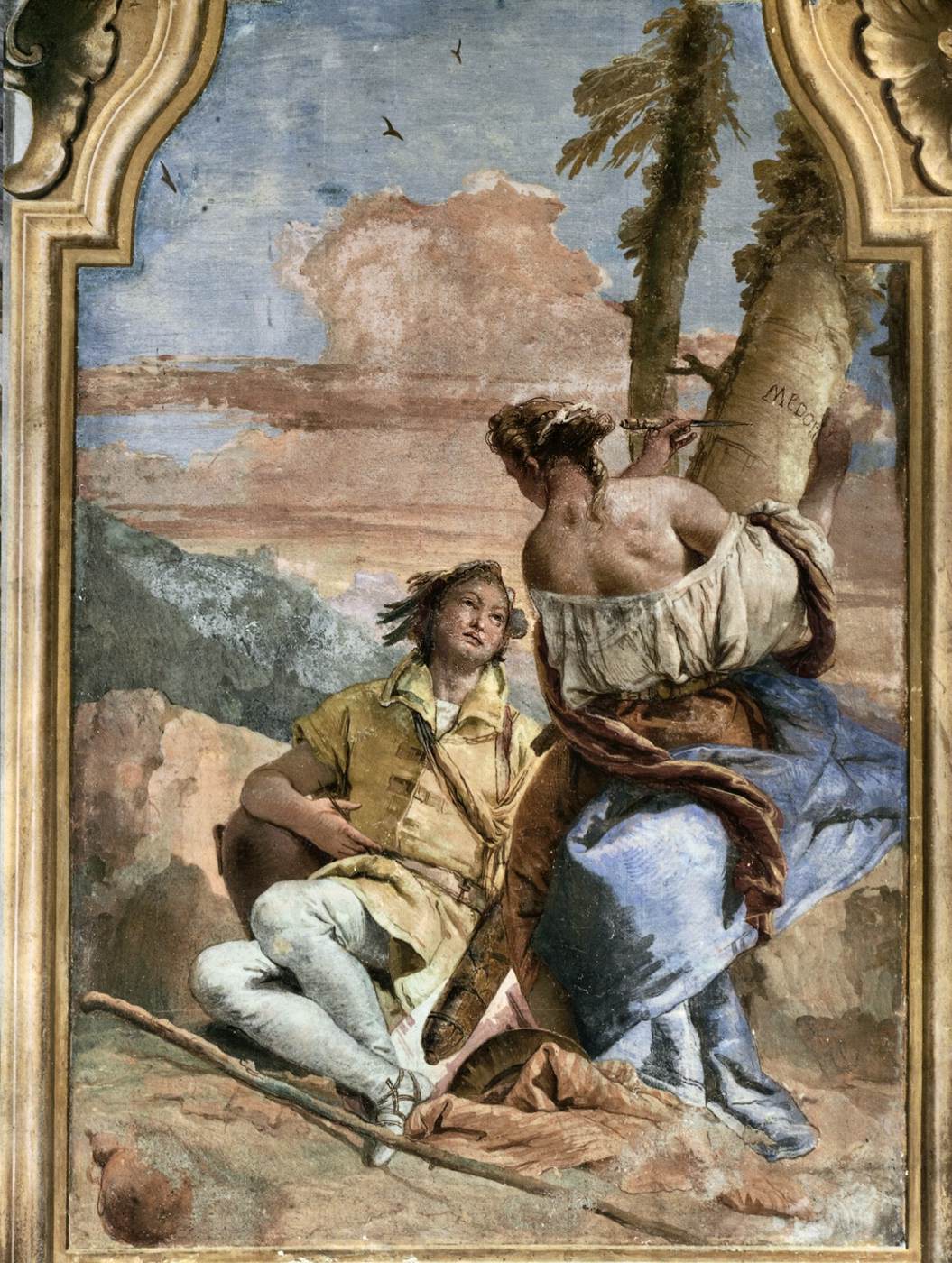 Angelica Carving Medoro's Name on a Tree