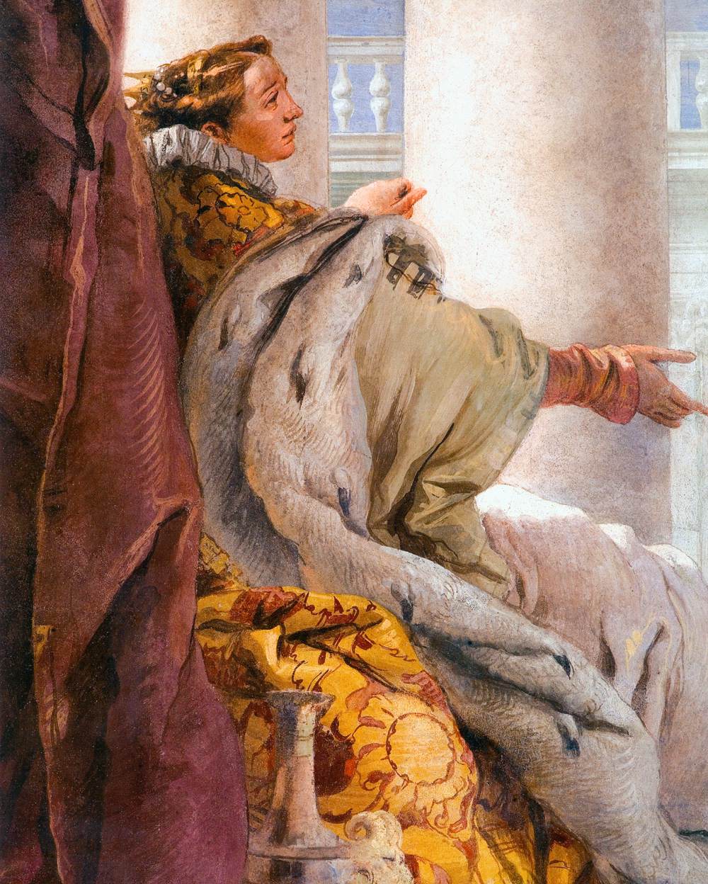 Aeneas Introducing Cupid Dressed as Ascanius to Dido (detail)