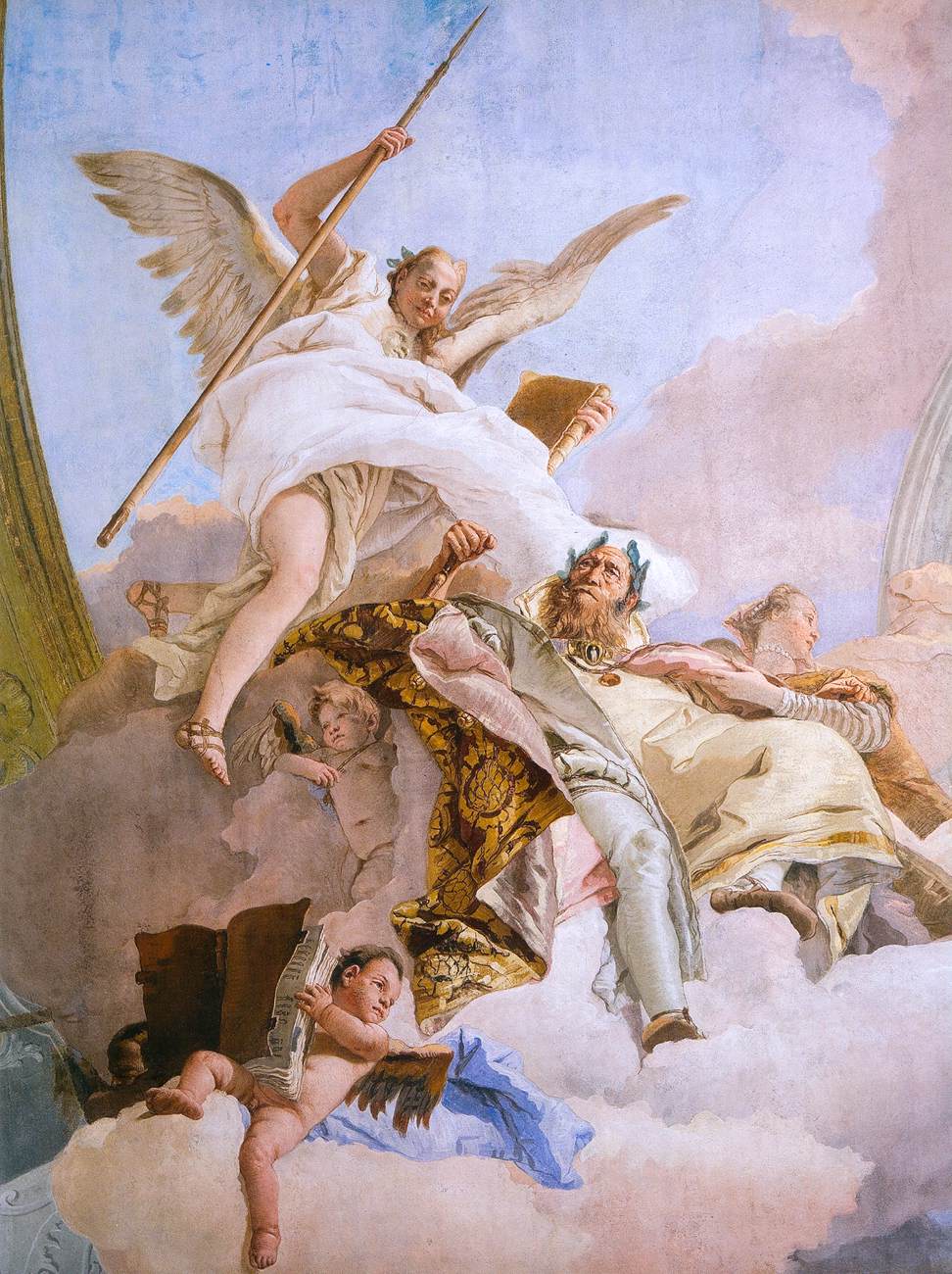 Allegory of Merit Accompanied by Nobility and Virtue (detail)
