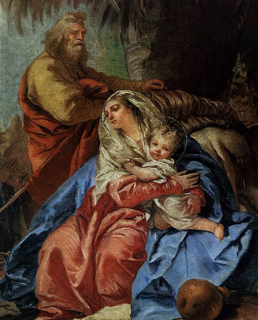 The Rest on the Flight to Egypt (detail)