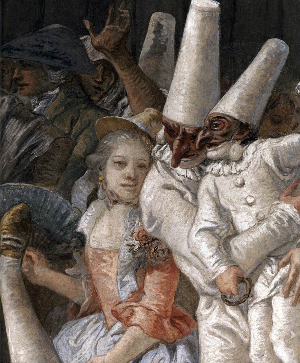 Pulcinella and the Tumblers (detail)