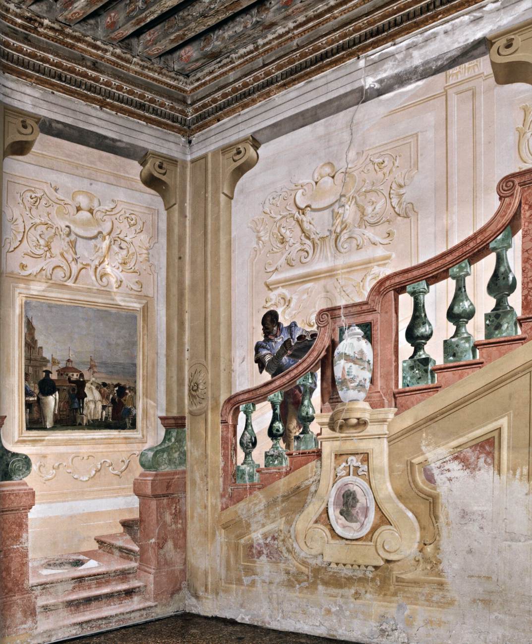 Painted staircase