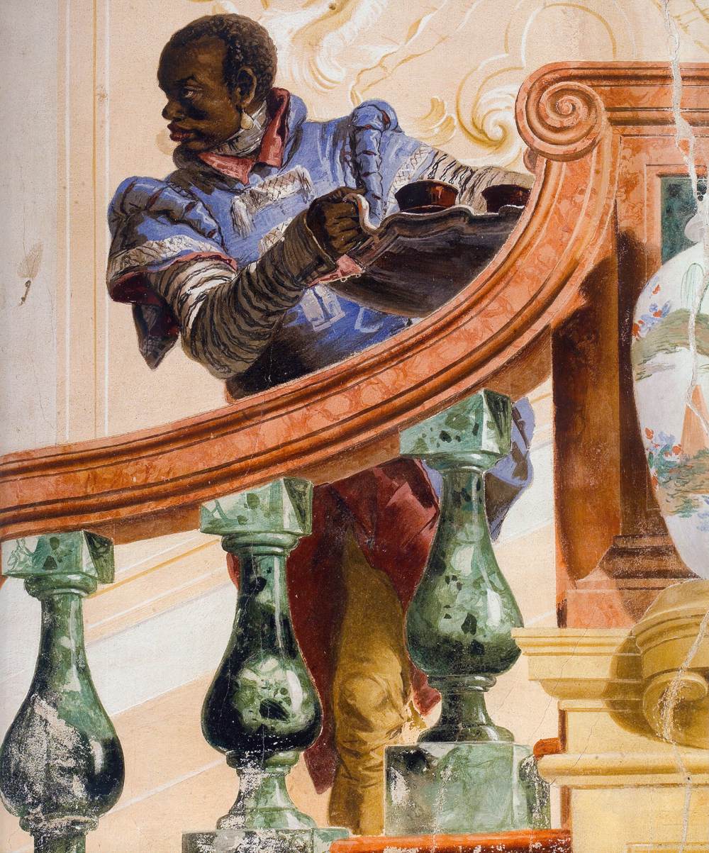 Painted staircase (detail)