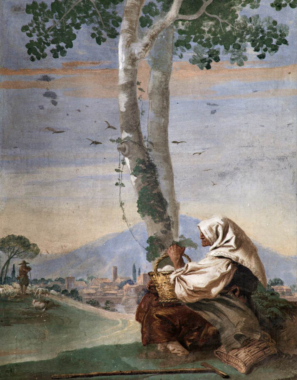 Peasant Woman with a Basket of Eggs