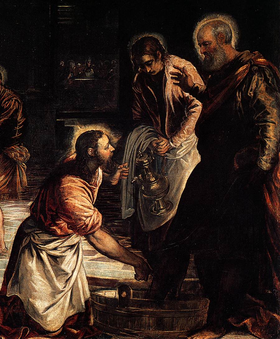Christ Washing the Feet of His Disciples (detail)