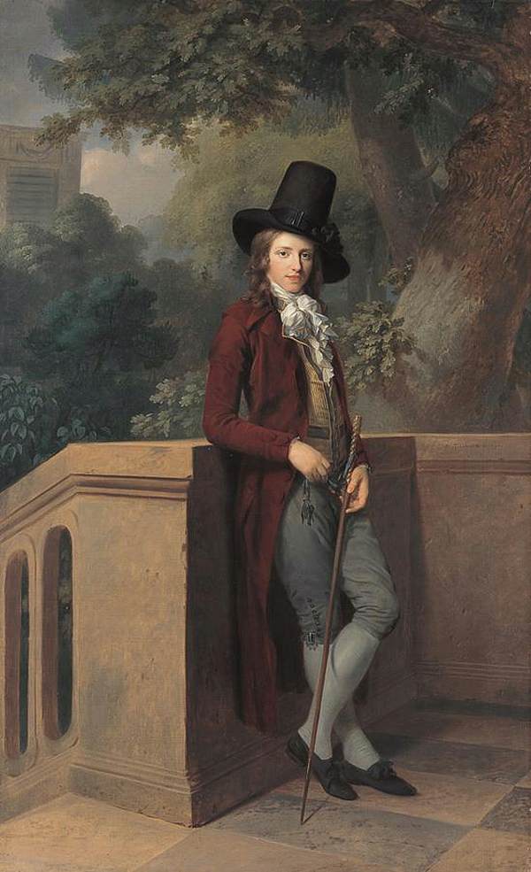 Nicolas Châtelain in the Garten